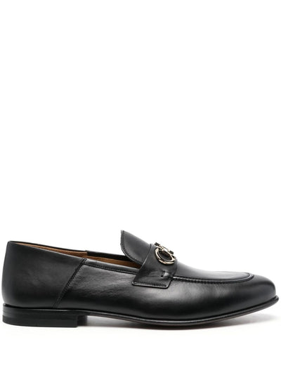 FERRAGAMO BLACK MEN SHOES