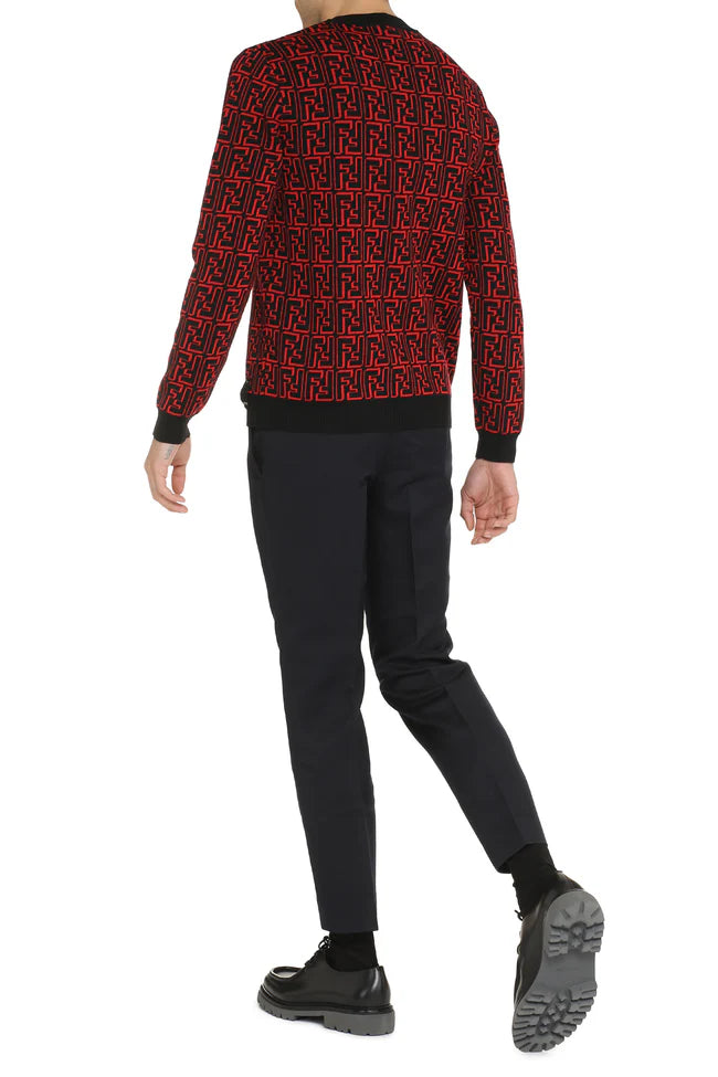 FZX009/ALJZF0E1U RED FENDI MEN SWEATER