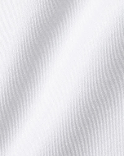 WHITE SLIM FIT BUTTON DOWN NON IRON TWILL SHIRT