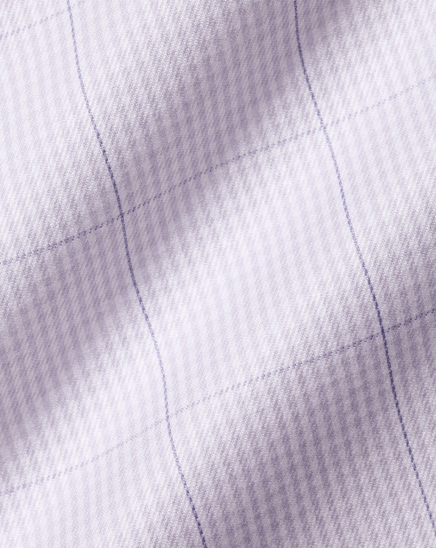 LAVENDER PURPLE NON-IRON TWILL PUPPYTOOTH CHECK SLIM FIT SHIRT