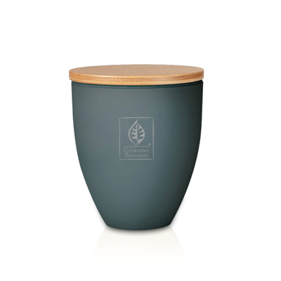 SCENTED CANDLE IN PRECIOUS GLASS WITH LID -COTTON FLOWER
