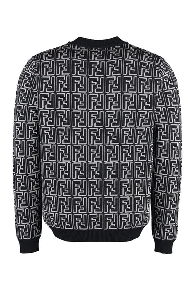 FZX009/ALJZF0UZ0 BLACK FENDI MEN SWEATER