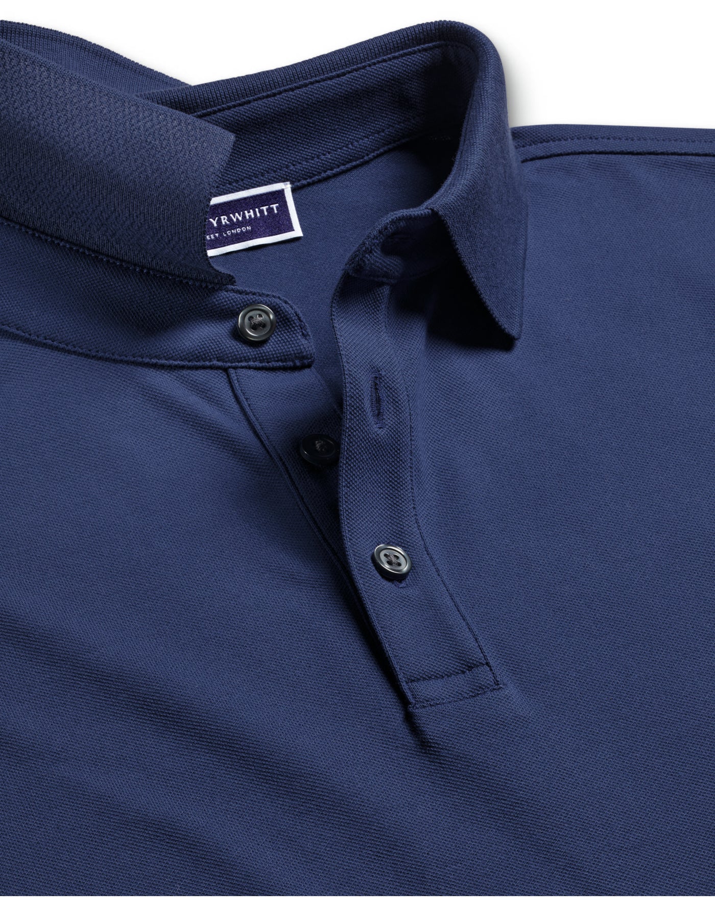 ROYAL BLUE SOLID SHORT SLEEVE COTTON TYRWHITT PIQUE POLO