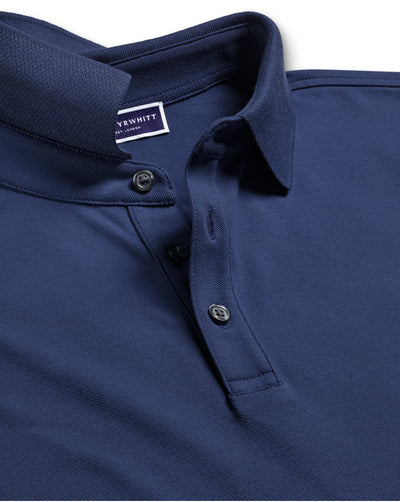 ROYAL BLUE SOLID SHORT SLEEVE COTTON TYRWHITT PIQUE POLO