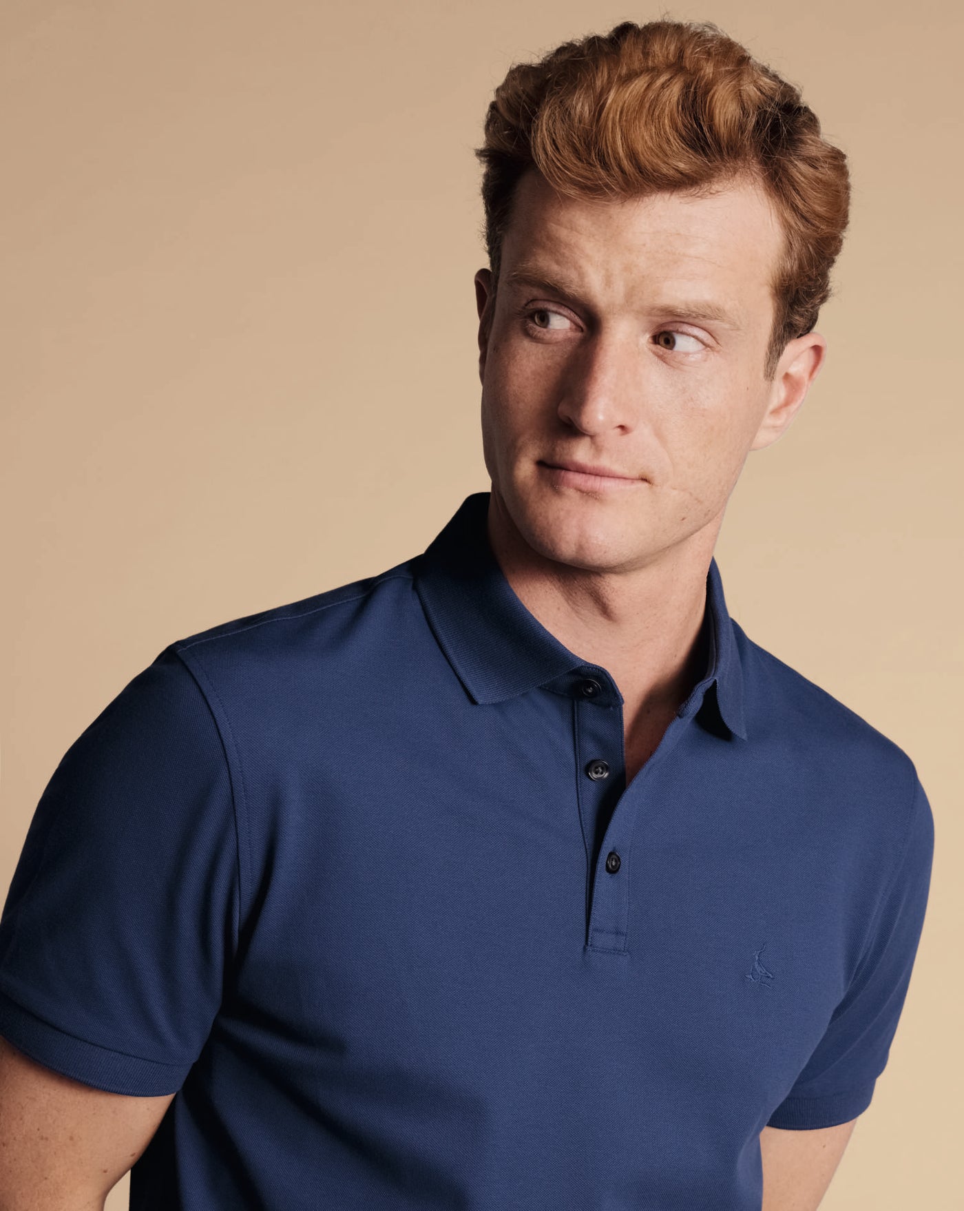 ROYAL BLUE SOLID SHORT SLEEVE COTTON TYRWHITT PIQUE POLO