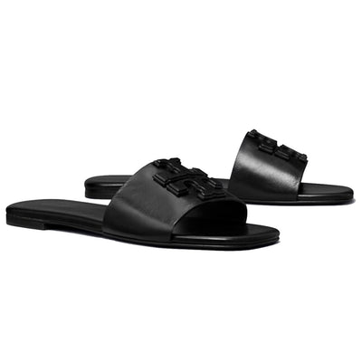 149466-006 INES FLAT SLIDE PERFECT BLACK T.B SANDALS