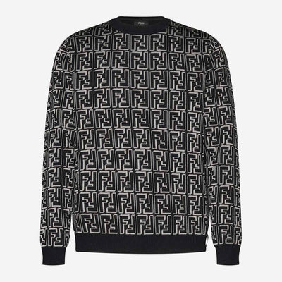 FZX009/ALJZF0UZ0 BLACK FENDI MEN SWEATER