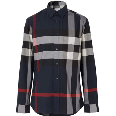 8018111 A1960 BLUE BURBERRY MEN SHIRT