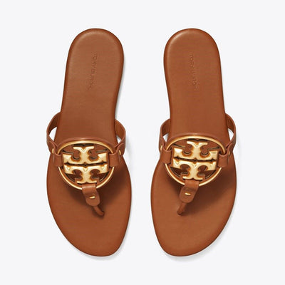 136593-200 METAL MILLER SOFT BOURBON MIELE / GOLD T.B SANDALS