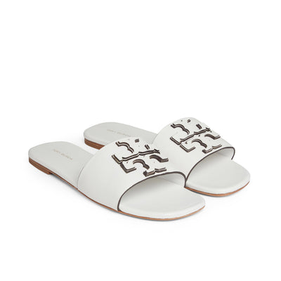 149466-109 INES FLAT SLIDE GARDENIA T.B SANDALS