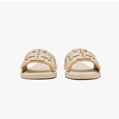 79985-200 DOUBLE T SPORT SLIDE DULCE DE LECHE / GOLD T.B SANDALS