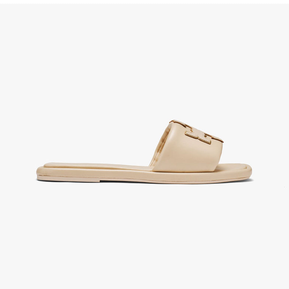 79985-200 DOUBLE T SPORT SLIDE DULCE DE LECHE / GOLD T.B SANDALS