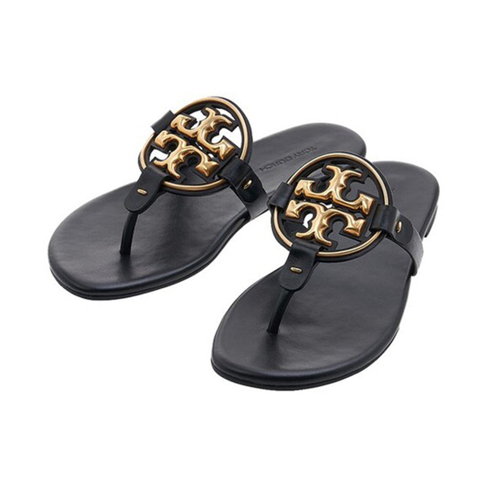 136593-006 METAL MILLER SOFT PERFECT BLACK / GOLD T.B SANDALS