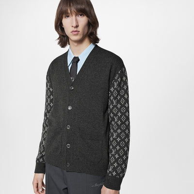 LV SWEATER MONOGRAM MIX CASHMERE CARDIGAN