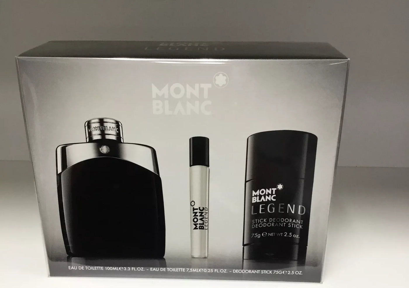 MONT BLANC LEGEND MEN 3S SET(EDP 100ML+75ML STICK+MINI)