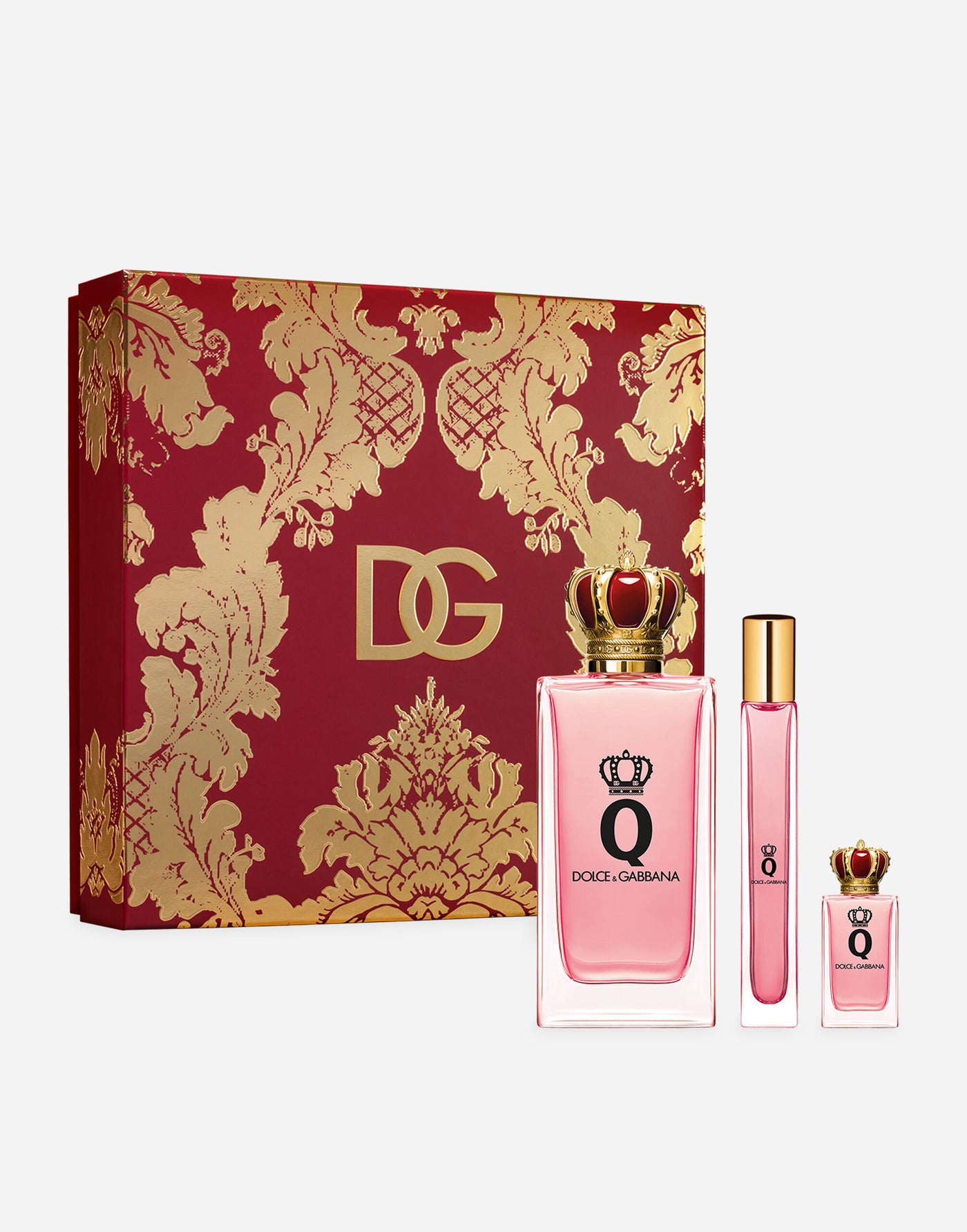 D&G Q 3S SET (EDP 100ML+TRAVEL SPRAY+MINI BOTTLE)