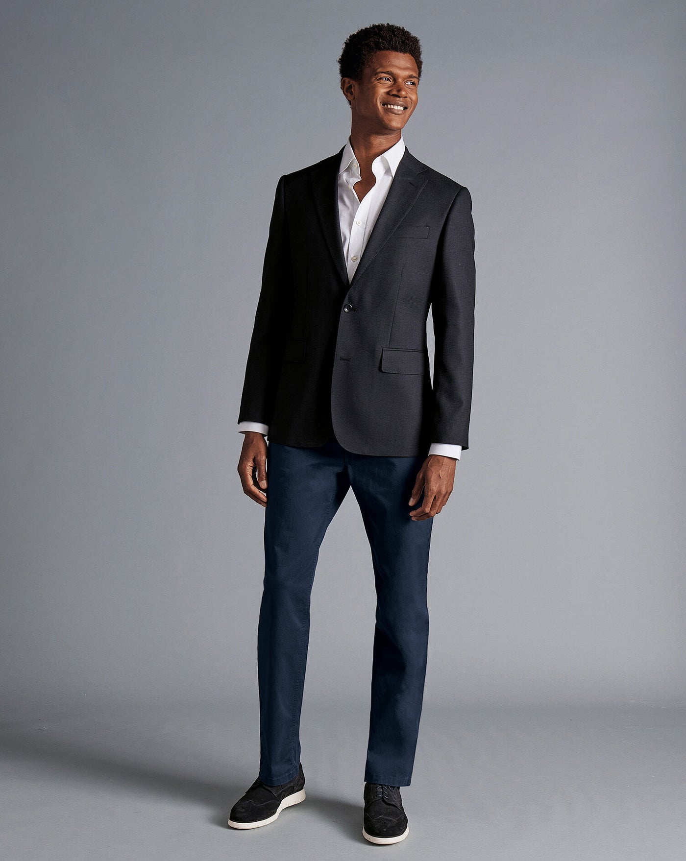 BLACK SLIM FIT PROPER BLAZER