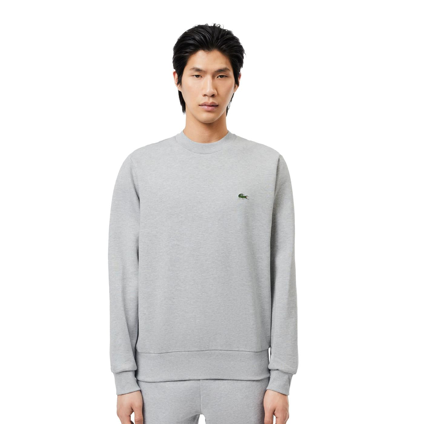 SH9608 QAO CCAS LACOSTE SWEATSHIRT MEN SILVER