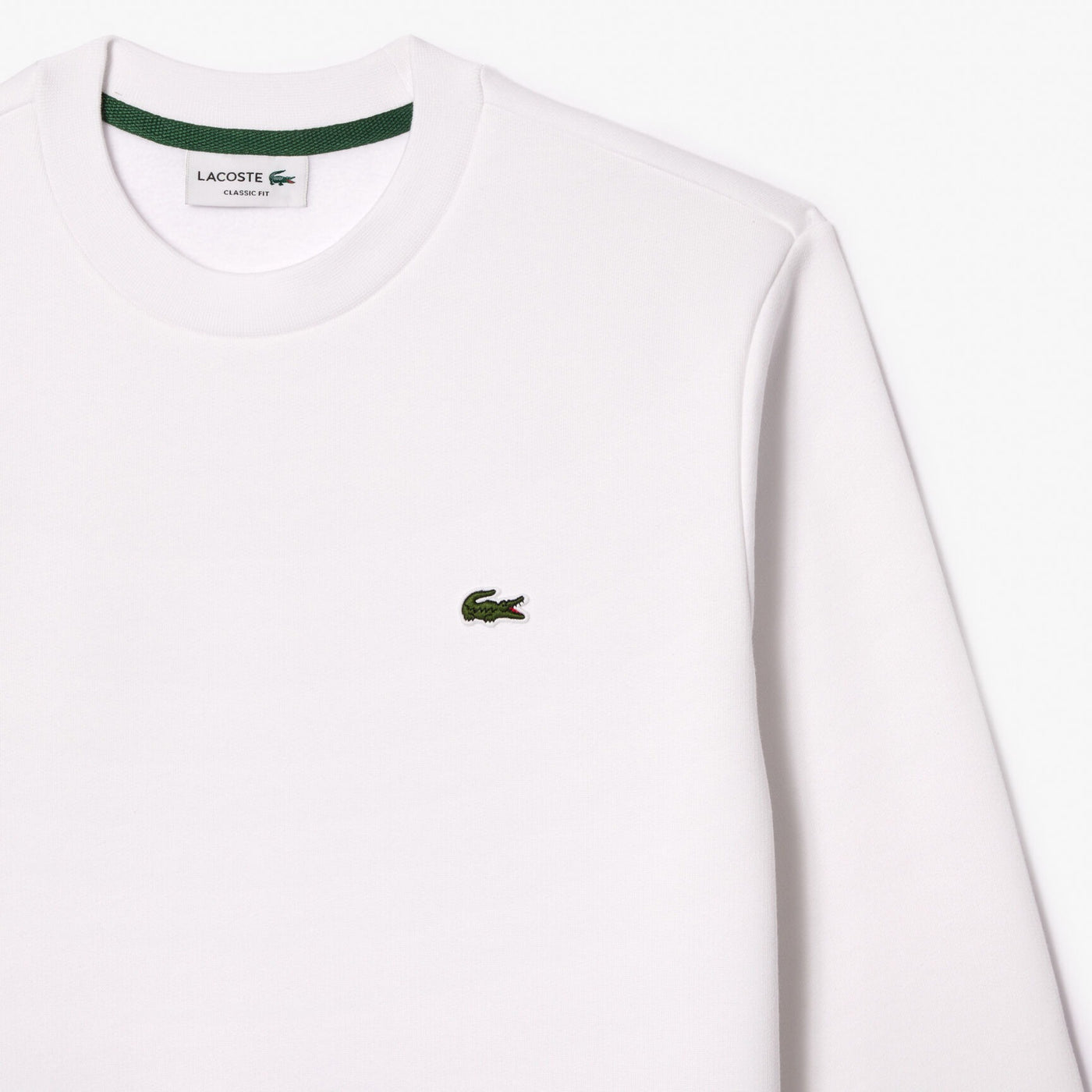 SH9608 QAO 001W LACOSTE SWEATSHIRT MEN WHITE