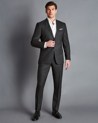 CHARCOAL GREY SLIM FIT END ON END ULTIMATE PERFORMANCE BLAZER