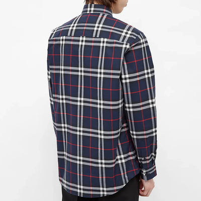 8020865 A1960 BURBERRY SHIRT MEN NAVY CHECK