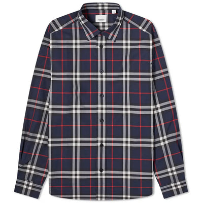 8020865 A1960 BURBERRY SHIRT MEN NAVY CHECK