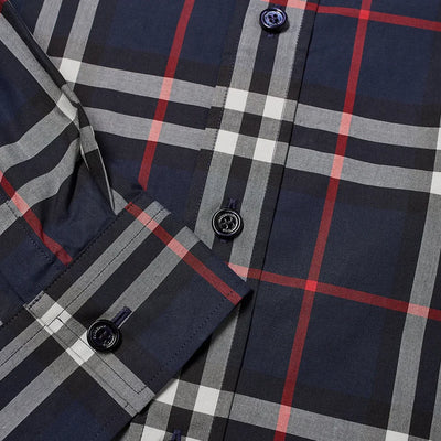 8020865 A1960 BURBERRY SHIRT MEN NAVY CHECK