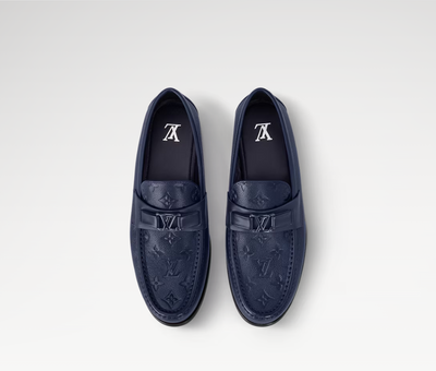 MAJOR LOAFER EMBOSED BLUE COL L/V SHOES MEN