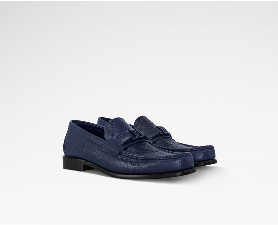 MAJOR LOAFER EMBOSED BLUE COL L/V SHOES MEN