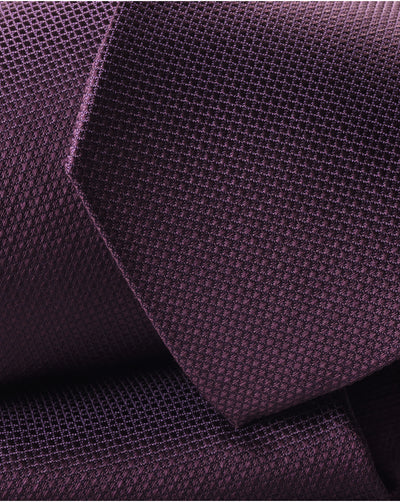 BLACKBERRY PURPLE SILK STAIN RESISTANT TIE