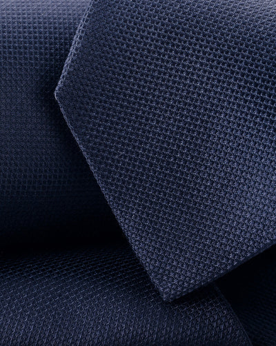 NAVY SILK STAIN RESISTANT TIE