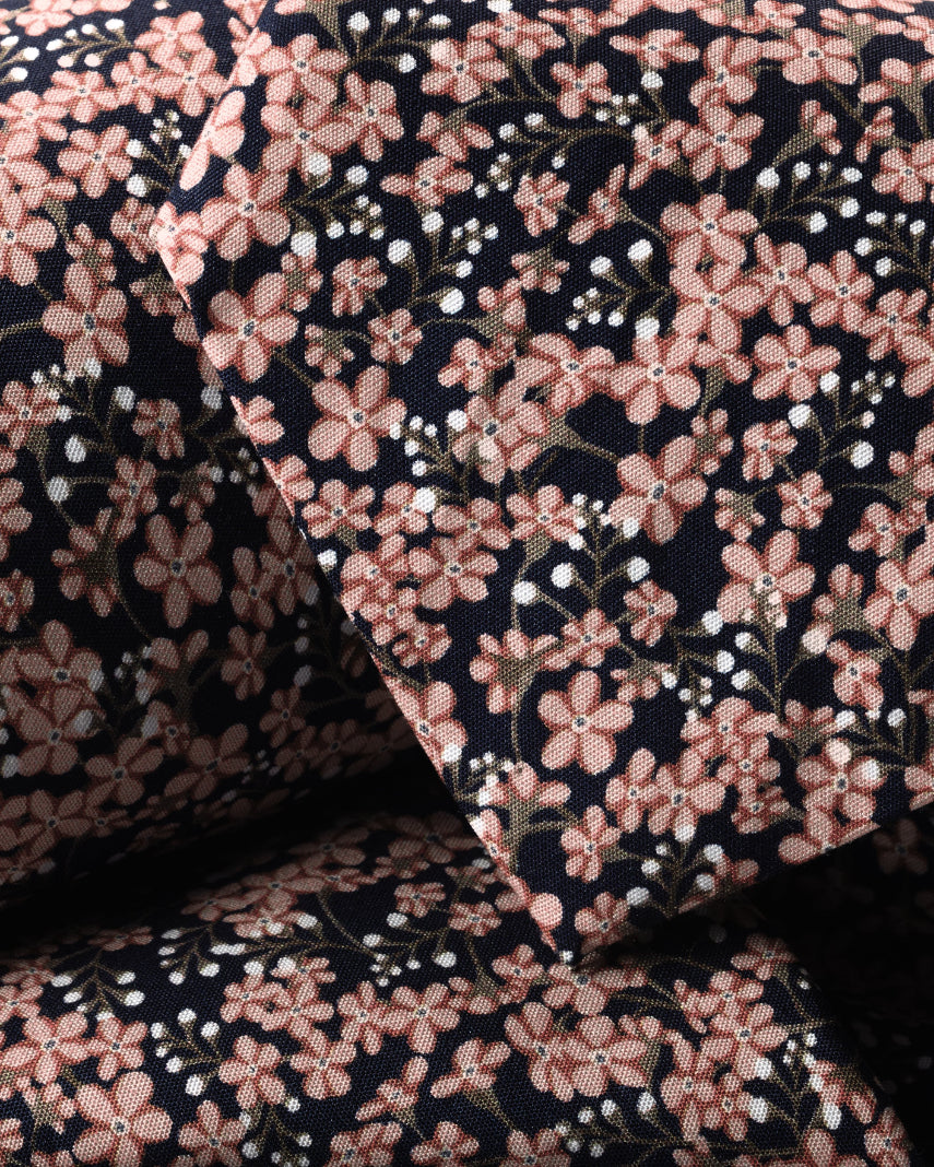 PINK FLORAL PRINT MADE WITH LIBERTY FABRIC COTTON TIE