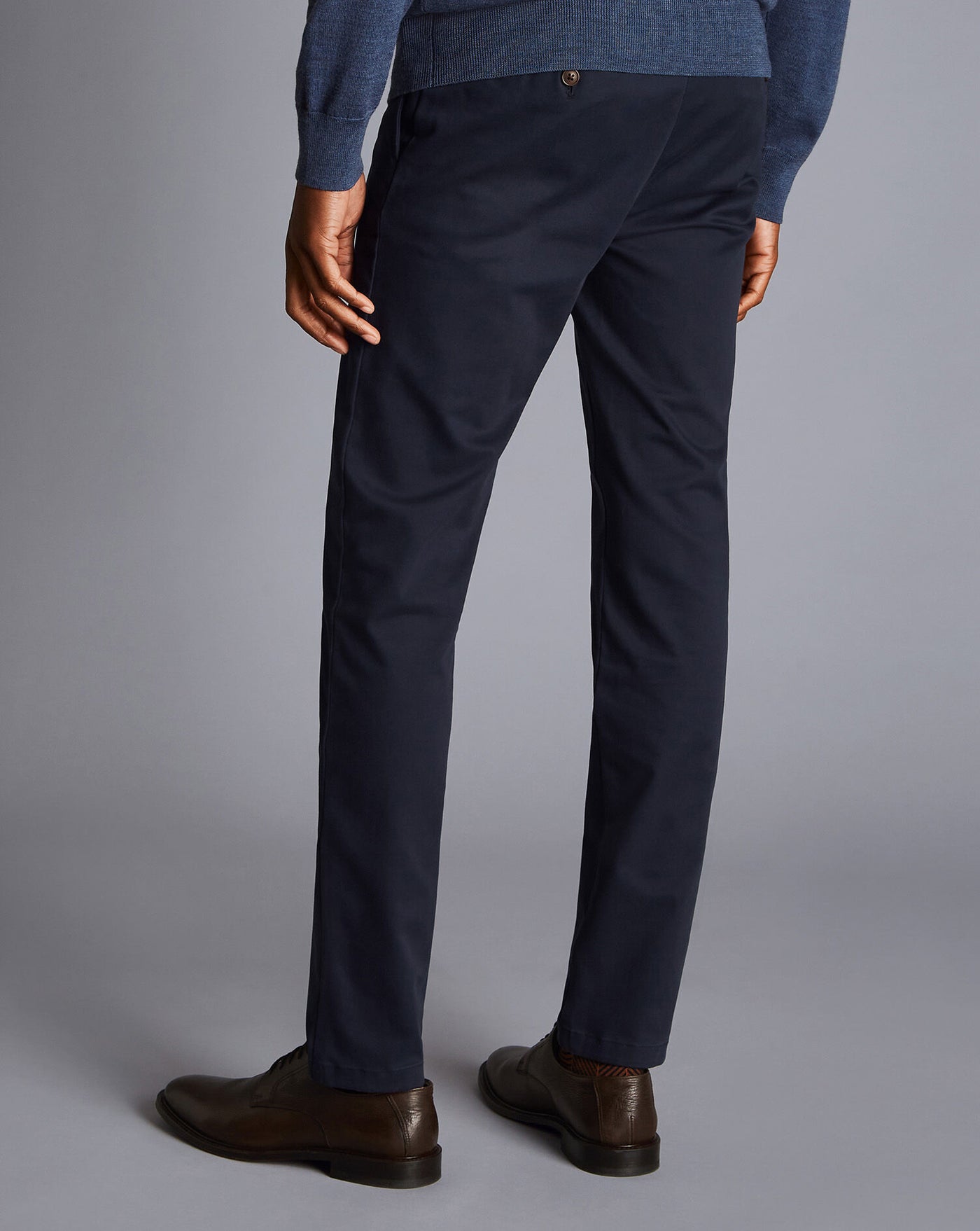 NAVY SLIM FIT ULTIMATE NON-IRON CHINO