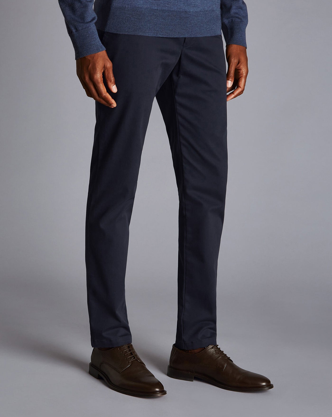 NAVY SLIM FIT ULTIMATE NON-IRON CHINO