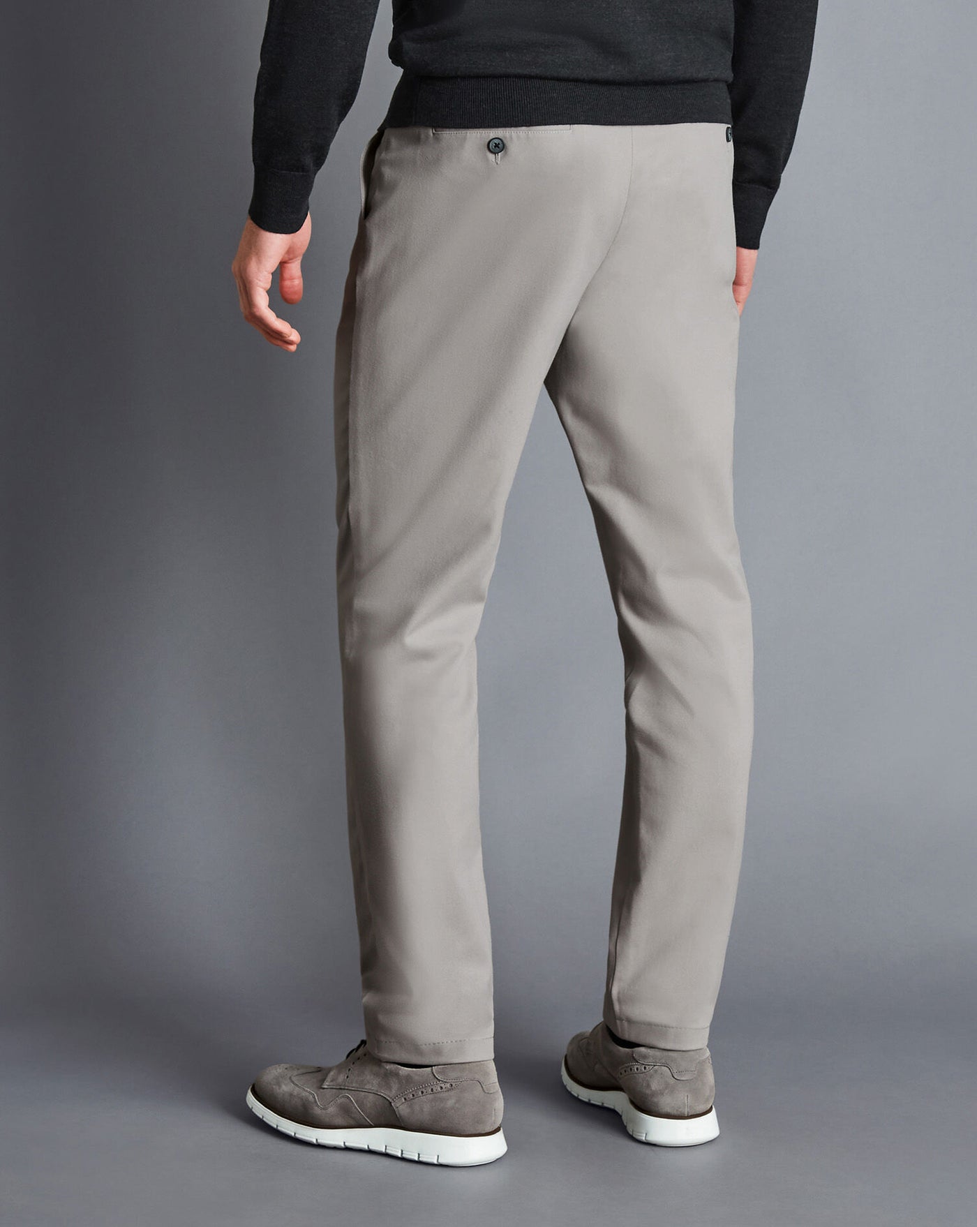 LIGHT GREY SLIM FIT ULTIMATE NON-IRON CHINO