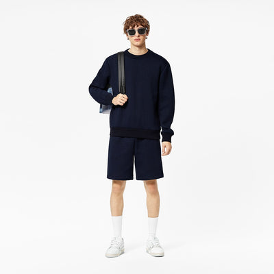 L/V SWEATSHIRT WITH SHOULDER PATCHES