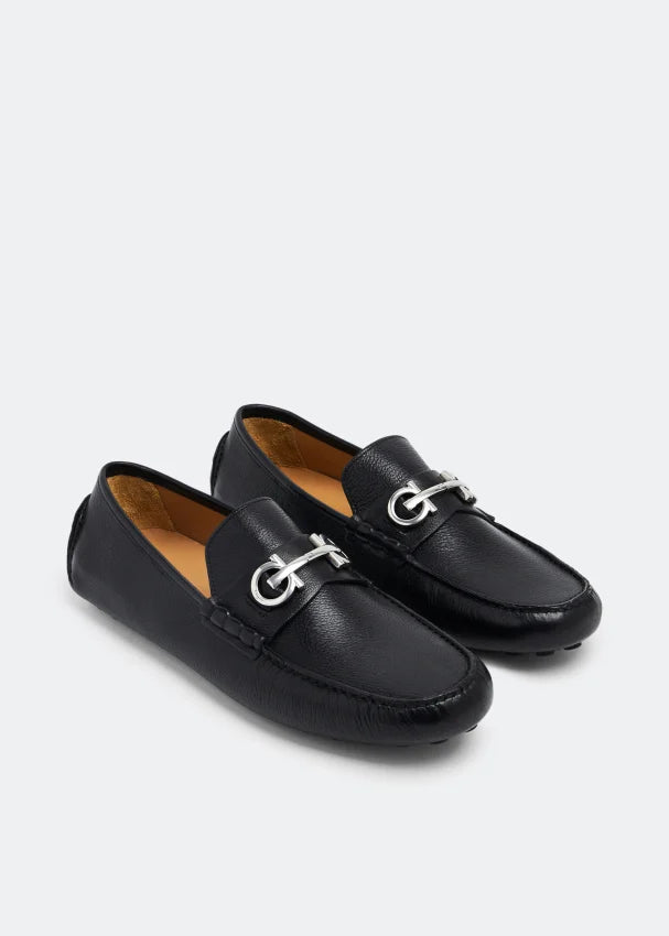 758351 008NE FERRAGAMO BLACK MEN SHOES