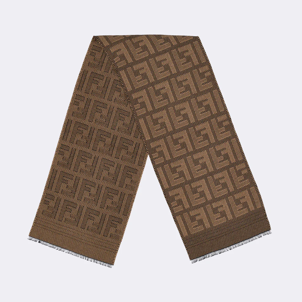 FXS124APW4 F13D6 TABACO FENDI MEN SCARVE