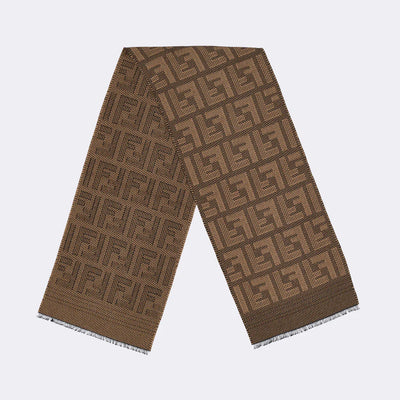 FXS124APW4 F13D6 TABACO FENDI MEN SCARVE