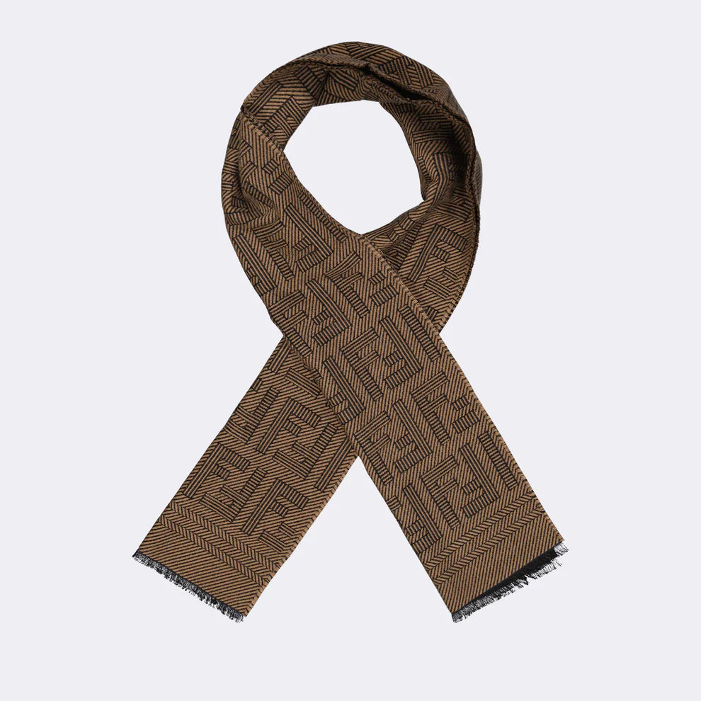 FXS124APW4 F13D6 TABACO FENDI MEN SCARVE