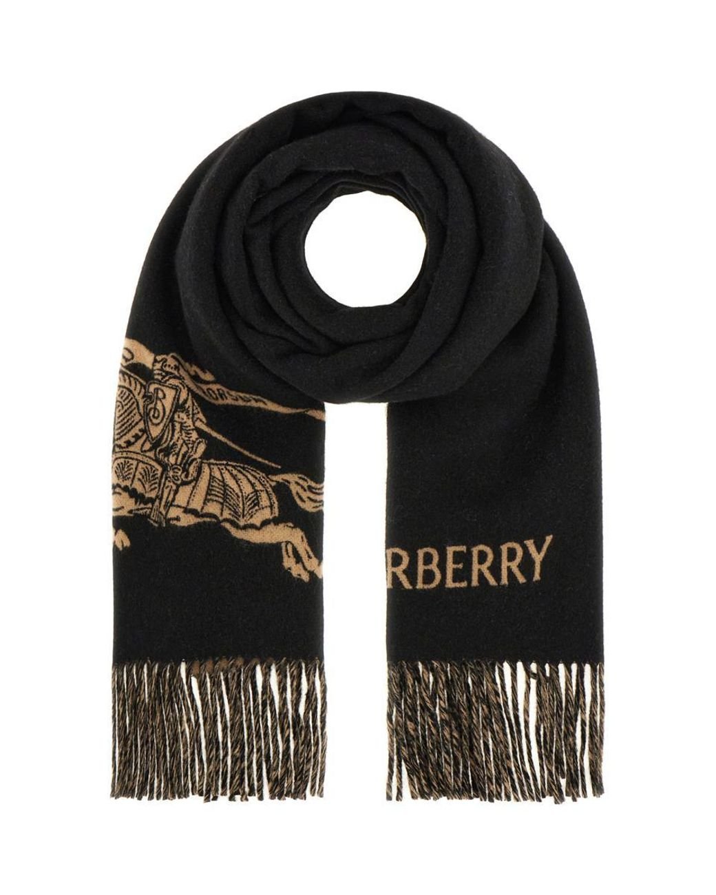 8078783 A7129 CAMELBLACK BURBERRY SCARVE