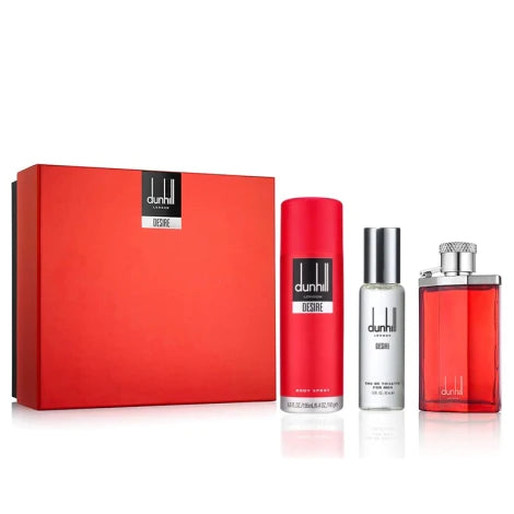 DUNHILL DESIRE RED 3S SET (100ML+30ML+195ML DEO)