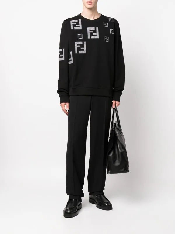 FY0178/AKE2F0QA1 BLACK FENDI MEN SWEATSHIRT