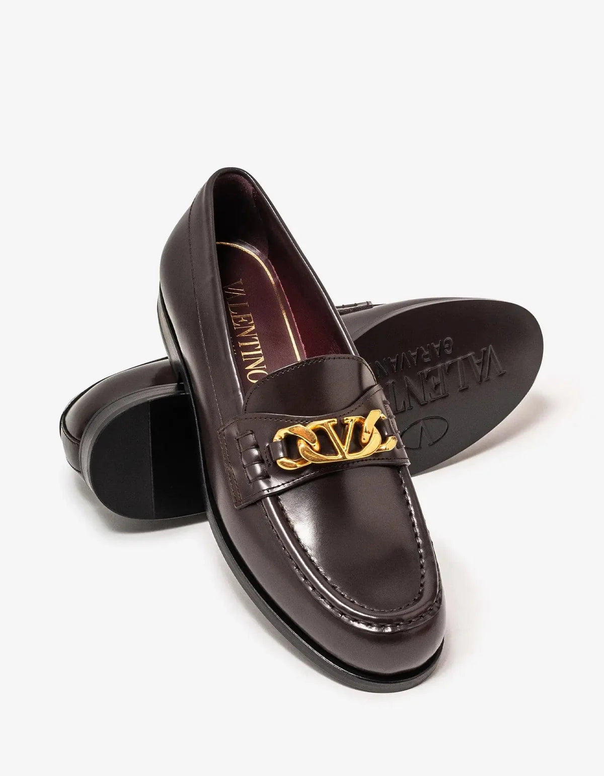 VALENTINO SHOES MEN BROWN