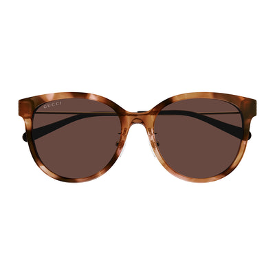 Emblem Oversize Rounded Cat-Eye Shape