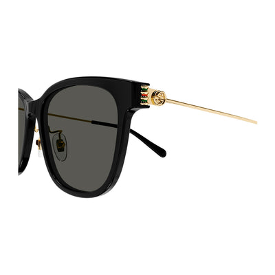 Emblem Oversize Squared Cat-Eye Shape