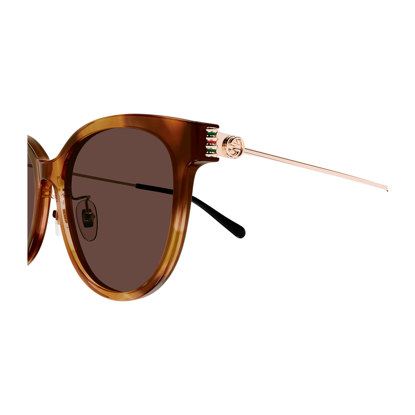 Emblem Oversize Rounded Cat-Eye Shape