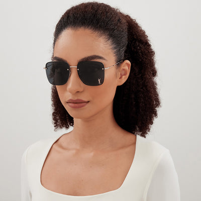 MONOGRAM MODERN HALF RIM SQUARED FEMININE SHAPE