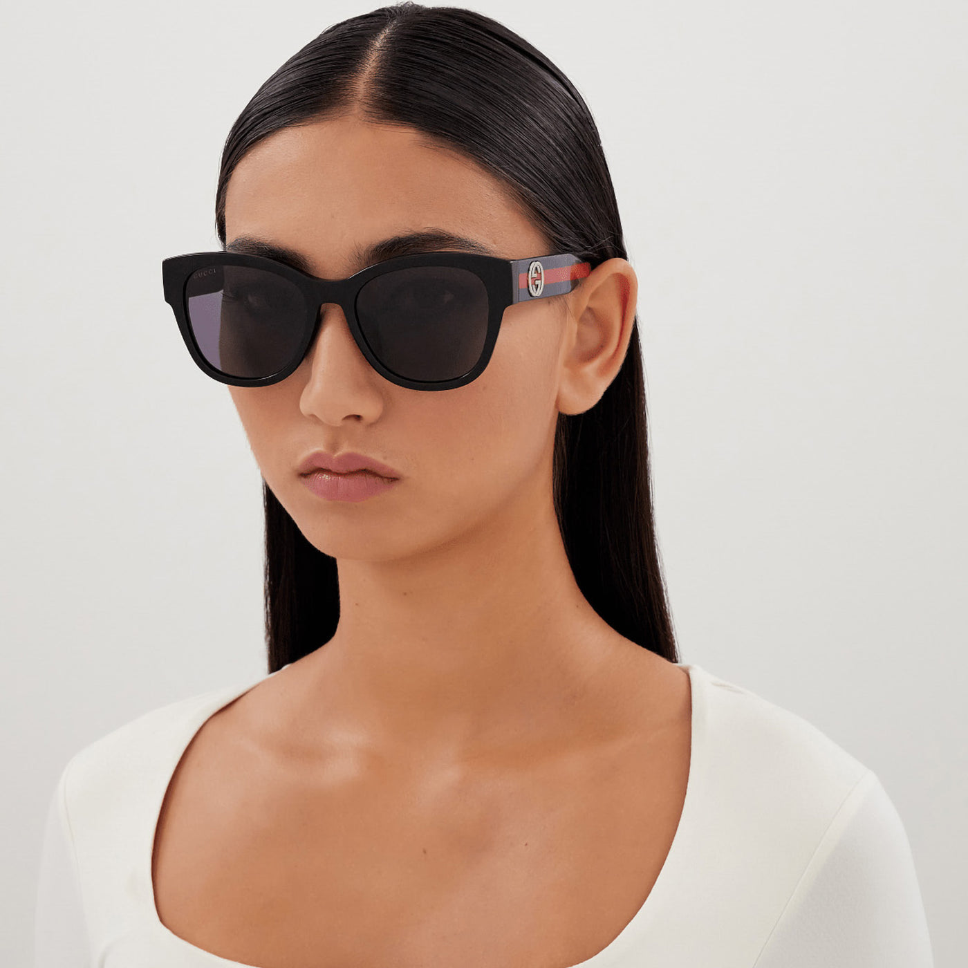 SIGN WEB GG LOGO Rounded cat-eye shape FOR WOMEN