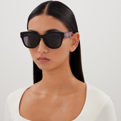 SIGN WEB GG LOGO Rounded cat-eye shape FOR WOMEN